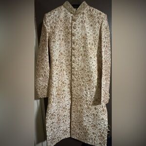 Indian sherwani outfit, comes with pant, wore it once for my sister’s wedding.